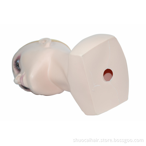 Training Mannequin Head Canvas Block Head Display Styling Mannequin Manikin Wig Stand Free Get T Needle Holder